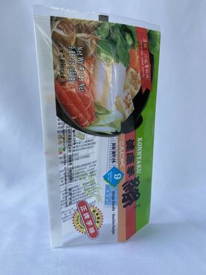 La poche en plastique imprimée brillante met en sac des couleurs adaptées aux besoins du client avec le cachetage arrière