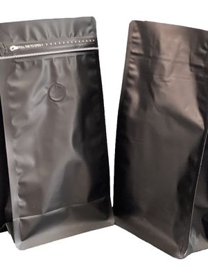 Sacoche à four à fermeture à glissière imperméable à l'eau personnalisée pour emballage de café