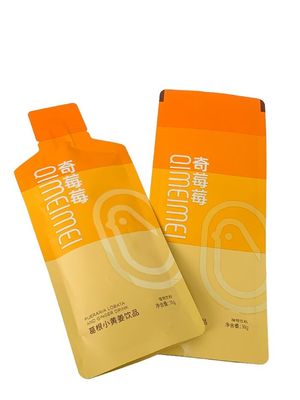 Emballage personnalisé en forme de poche de qualité alimentaire pour 30g à 150g de liquide