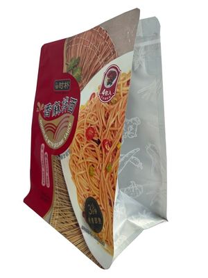 Excellente performance debout Poches à fond plat avec plastique multi-
