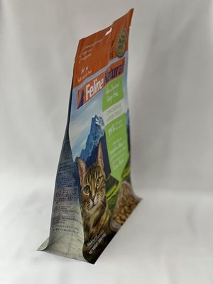 L'emballage alimentaire pour animaux de compagnie d'impression fait sur commande met en sac le fond plat de Matt