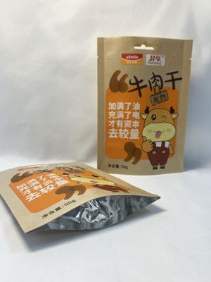 L'emballage de papier brun met le sachet en plastique de papier d'emballage adapté aux besoins du client