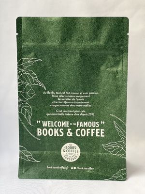 Matériel étanche à l'humidité d'ANIMAL FAMILIER de fond plat de poche d'emballage de café