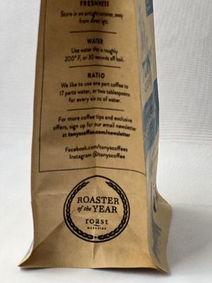 Hauts sacs de café d'emballage d'OEM de sac de café de la barrière 12oz avec la valve