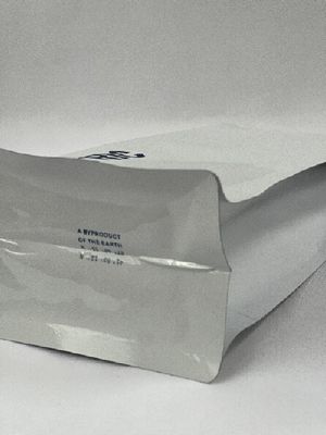 Sacs de café blancs de fond plat de preuve d'huile de poche d'emballage de café de Matt d'aluminium