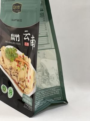 L'emballage alimentaire étanche à l'humidité met en sac le sac brillant de gousset de côté de stratification