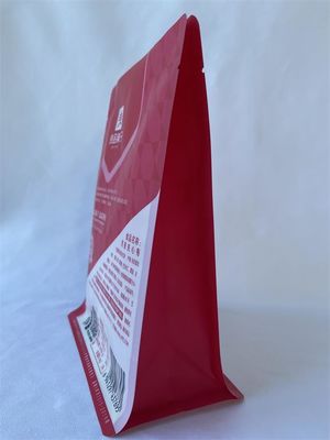 Les sachets à fond plat de 120 microns 100g Mylar tiennent les sacs pour la nourriture sèche
