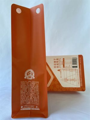Fond plat biodégradable Tenez le gousset de poche avec la fenêtre
