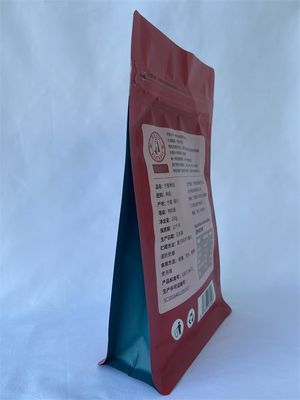 Surface UV de bec de poches d'emballage alimentaire de casse-croûte métallisée avec une tirette latérale