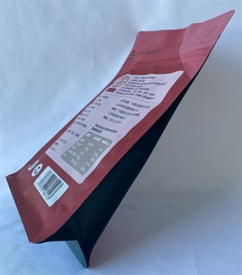 Surface UV de bec de poches d'emballage alimentaire de casse-croûte métallisée avec une tirette latérale