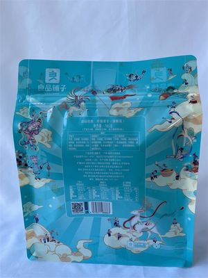 Soudure à chaud faite sur commande de mylar de poches rescellables de fond plat avec la tirette