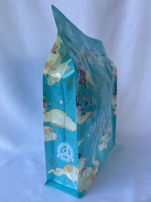 Soudure à chaud faite sur commande de mylar de poches rescellables de fond plat avec la tirette