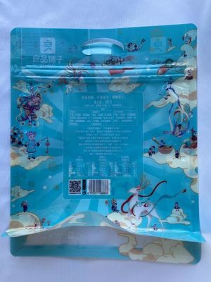 Soudure à chaud faite sur commande de mylar de poches rescellables de fond plat avec la tirette