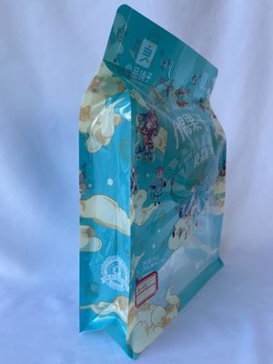 Soudure à chaud faite sur commande de mylar de poches rescellables de fond plat avec la tirette