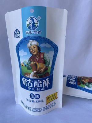Les sachets de nourriture métallisés tiennent le sac de nourriture de papier d'emballage de fenêtre claire