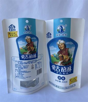 Les sachets de nourriture métallisés tiennent le sac de nourriture de papier d'emballage de fenêtre claire