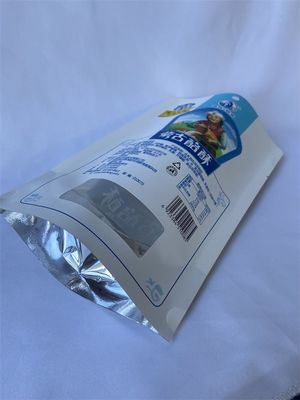 Les sachets de nourriture métallisés tiennent le sac de nourriture de papier d'emballage de fenêtre claire