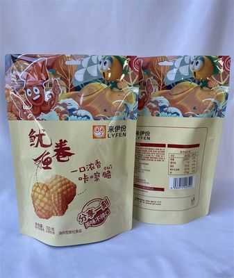 Le plastique de catégorie comestible tiennent les sacs refermables de la poche 100g kraft