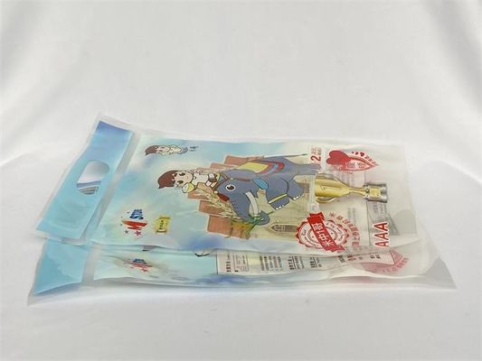 impression faite sur commande en plastique de sac d'emballage du riz 2kg avec le trou de poignée