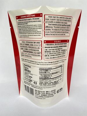 L'impression libre tiennent les sachets d'emballage BPA fait sur commande pour les fruits de mer 180g