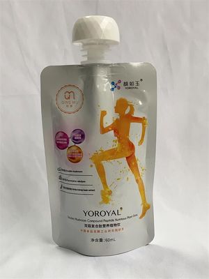 Poche faite sur commande d'emballage de bec de barrière d'impression pour le chapeau liquide de bébé de boissons
