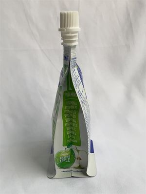 Le fond de quadruple a jailli tiennent l'emballage imprimé par coutume de poche de boisson de poches de barrière