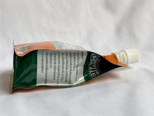 Barrière élevée de poche d'emballage de bec de fond plat pour le fruit boit 150ml