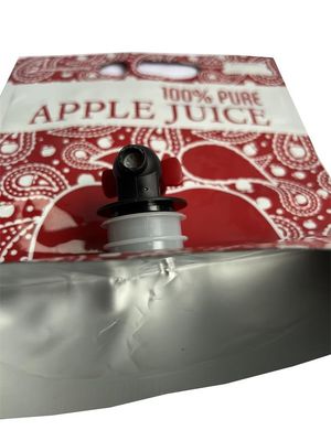 Sac matériel de NY dans le bavoir de empaquetage liquide de boîte avec le bec pour le jus de pomme
