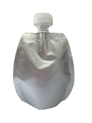 Folie d'aluminium transparente en forme de poche en forme de tuyau rétortable