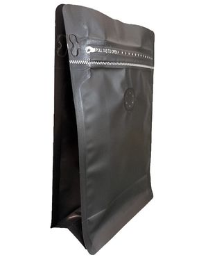 5 à 10 jours délai de livraison Matte Flat bottom pouch avec fermeture à glissière pour l'emballage du café