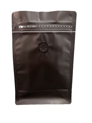 5 à 10 jours délai de livraison Matte Flat bottom pouch avec fermeture à glissière pour l'emballage du café