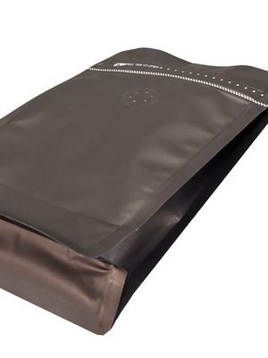 5 à 10 jours délai de livraison Matte Flat bottom pouch avec fermeture à glissière pour l'emballage du café
