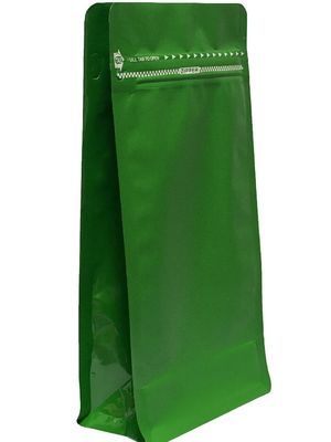 Sac d'emballage de café personnalisé avec vanne de fond plate et impression UV
