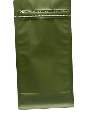 Matériau en aluminium PE Sac à soupape à fond plat Pour emballage de café 500g