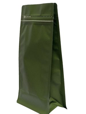 Matériau en aluminium PE Sac à soupape à fond plat Pour emballage de café 500g