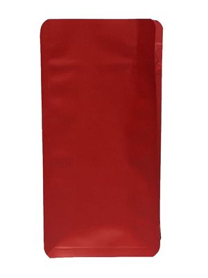 100 g de sac d'emballage de café à fond plat métallisé avec soupape et fermeture à glissière