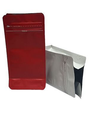 100-1kg Capacité étanche à la chaleur Sac à café à fond plat avec mat complet