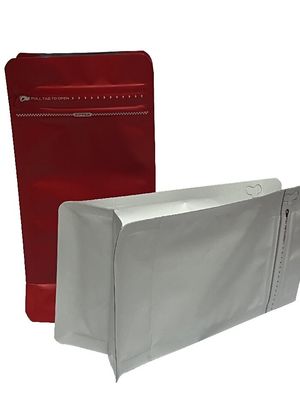100-1kg Capacité étanche à la chaleur Sac à café à fond plat avec mat complet