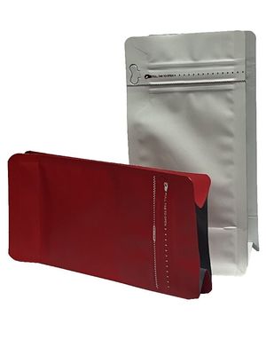 100-1kg Capacité étanche à la chaleur Sac à café à fond plat avec mat complet