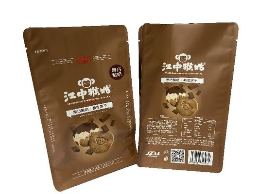 Laque mat personnalisé 100g-1kg Sacs d'emballage alimentaire debout pour biscuits