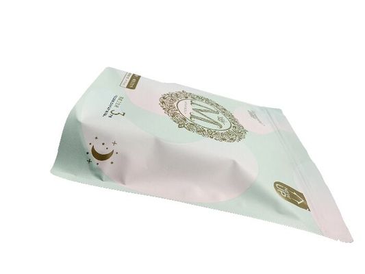 Sacs à sacs debout résistant à l'humidité avec fermeture à glissière pour produits sanitaires