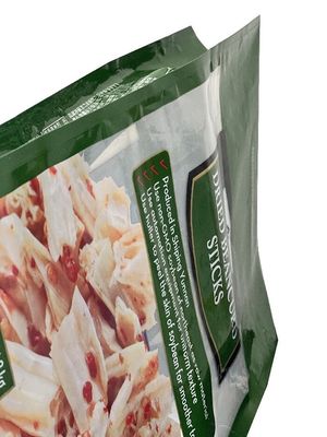 Sac d'emballage alimentaire personnalisé avec fermeture à glissière et fenêtre