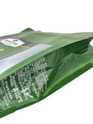 Sac d'emballage alimentaire personnalisé avec fermeture à glissière et fenêtre