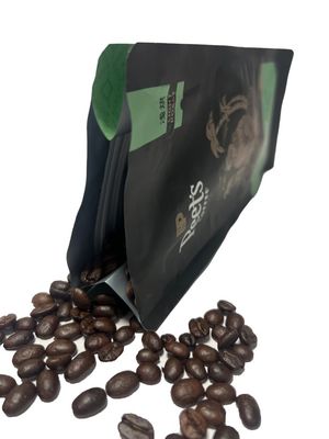 Sacoche à café laminée en papier métallisé d'une capacité de 100 g à 1 kg