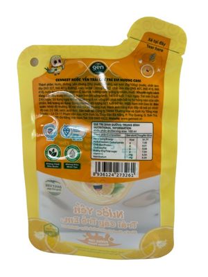 Noix et collations Sac à manger Fond plat Forme d'impression CMYK