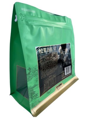 Sacs de surface plate avec matériau en papier pour emballage alimentaire sec