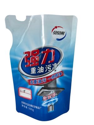 Formes personnalisées en forme de poche CMYK Surface imprimée brillante pour liquide